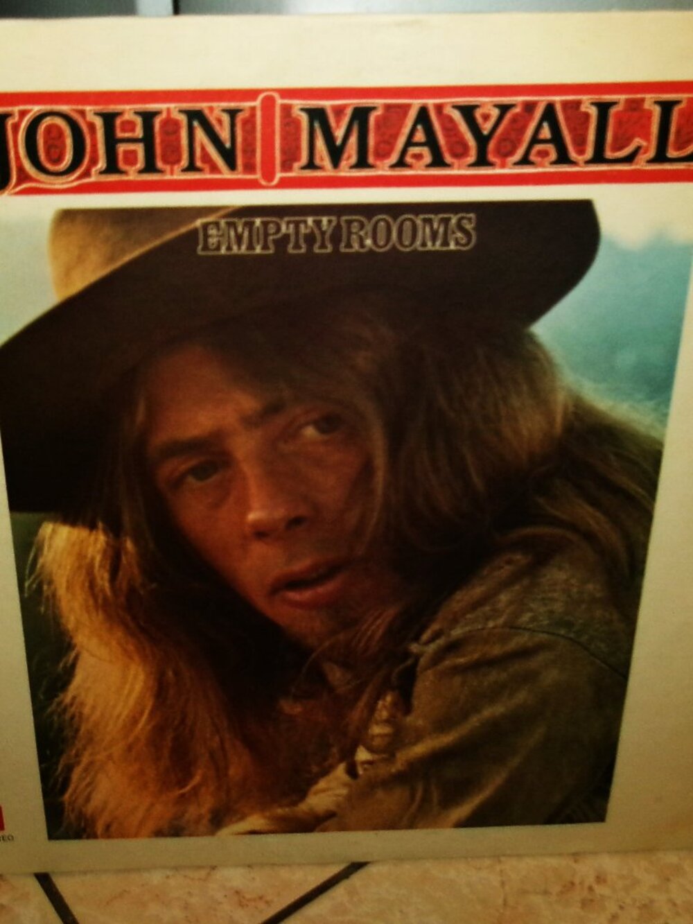 john mayall empty rooms 1969 lp & booklet poster - psychedelic hippie blues rock